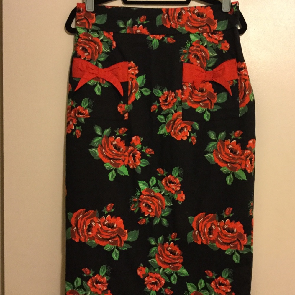 Lindy bop Rose wiggle skirt UK 14